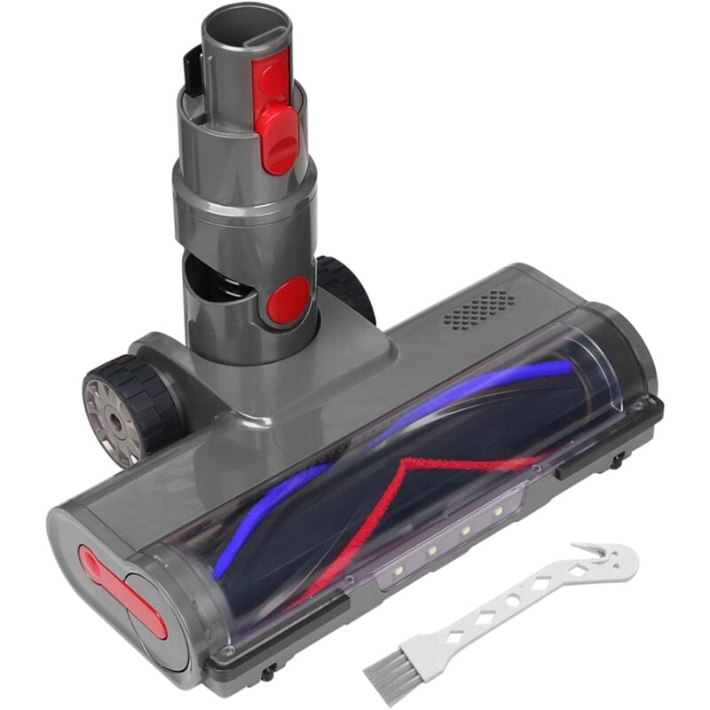 Brosse pour Dyson V7 V8 V10 V11 V15 sv10 sv12 sv14 sv15 Tete, Accessoire pour Dyson avec 4 led