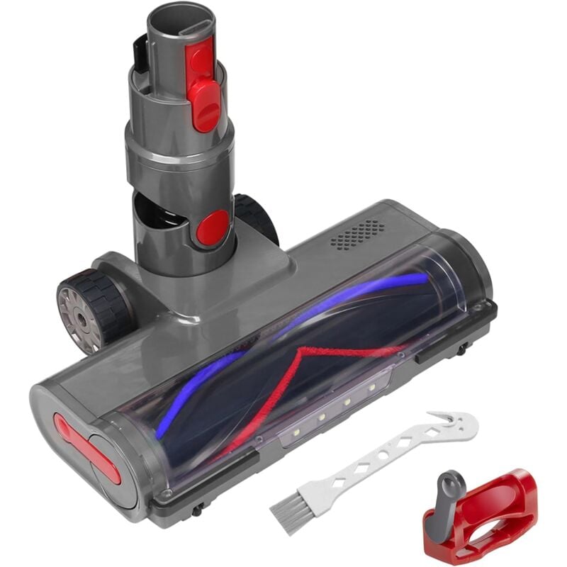 Bluedeer - Brosse pour Dyson V7 V8 V10 V11 V15 sv10 sv12 sv14 sv15 Tete, Accessoire pour Dyson avec 4 LED,Verrouillage de la Gâchette, Pièces de