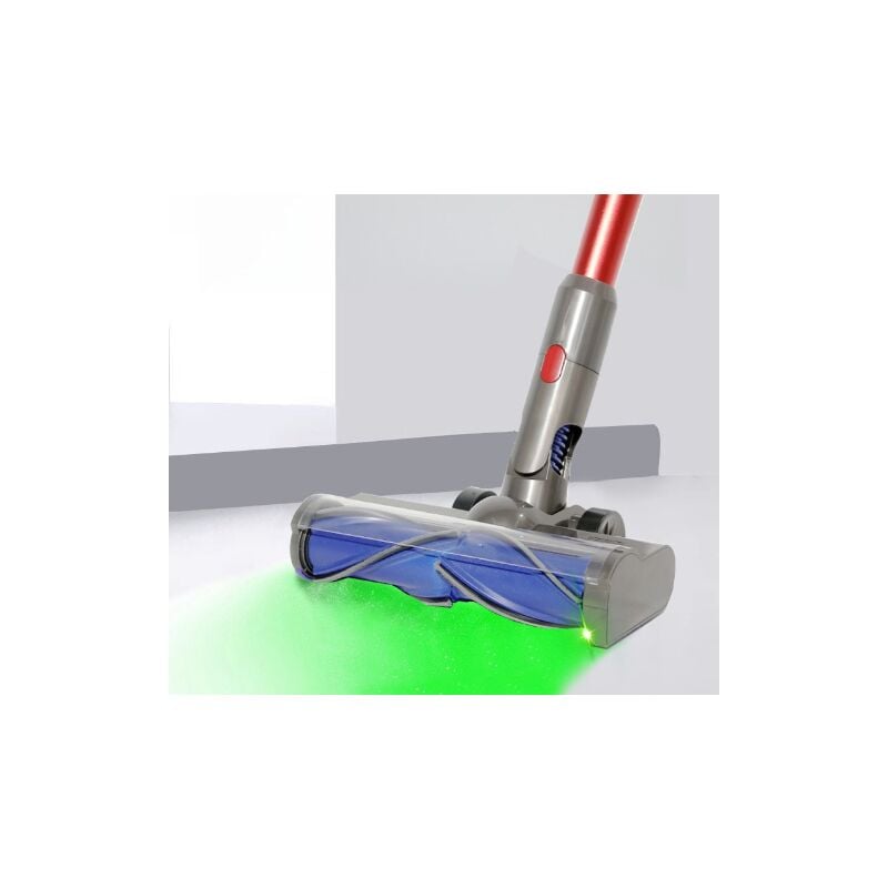 Forehill - Brosse pour dyson V7V8V10V11V15,tête de brosse à rouleau avec lumière led pour éliminer la poussière invisible, brosse à terre à