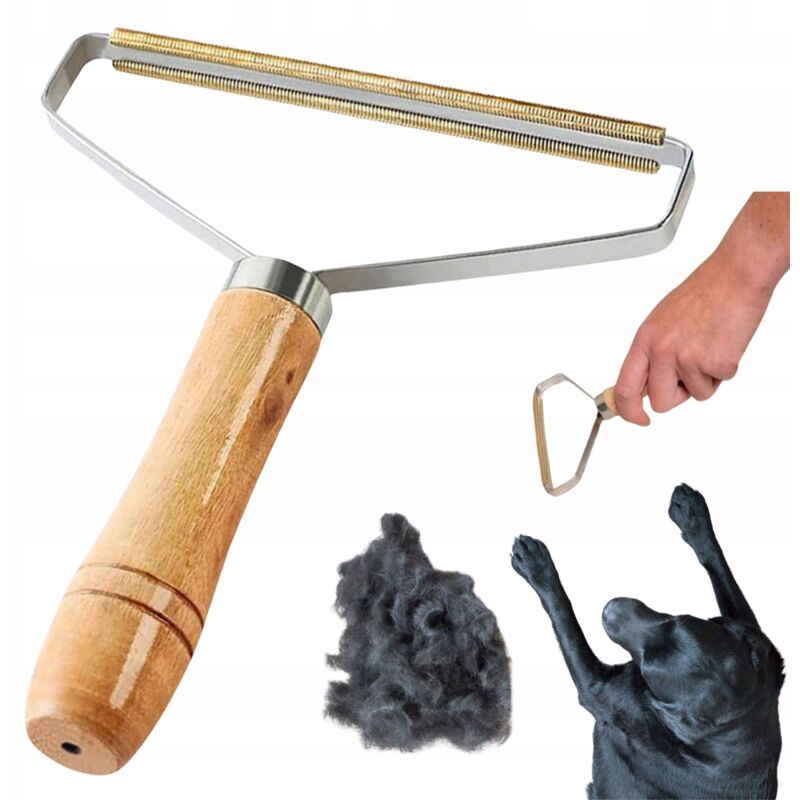 Brosse pour enlever les poils des vêtements, tapis et meubles. Élimine efficacement les poils.