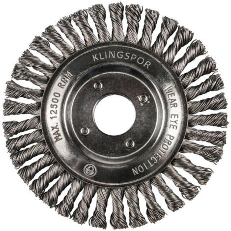 Brosse pour pipelines dentée Klingspor nombre de rangées 1, 115 x 6 x 22,23 mm 0,5 acier