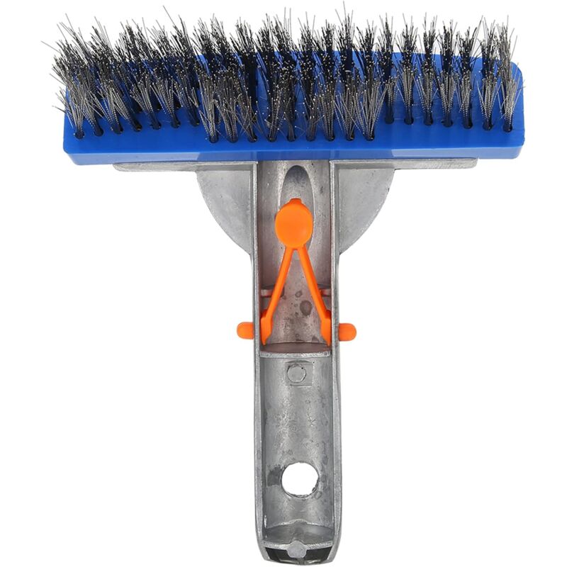 Brosse pour Piscine, Brosse en Acier Inoxydable De 5,5 Pouces pour Piscine, Brosse De Fond De Piscine, Brosse MéTallique pour Spa, éTang, Paroi De