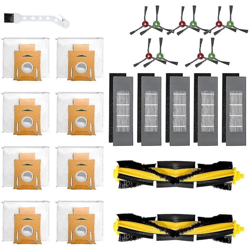 Brosse principale, brosse latérale, filtre Hepa pour accessoires d'aspirateur T8 T8aivi T8max N8pro