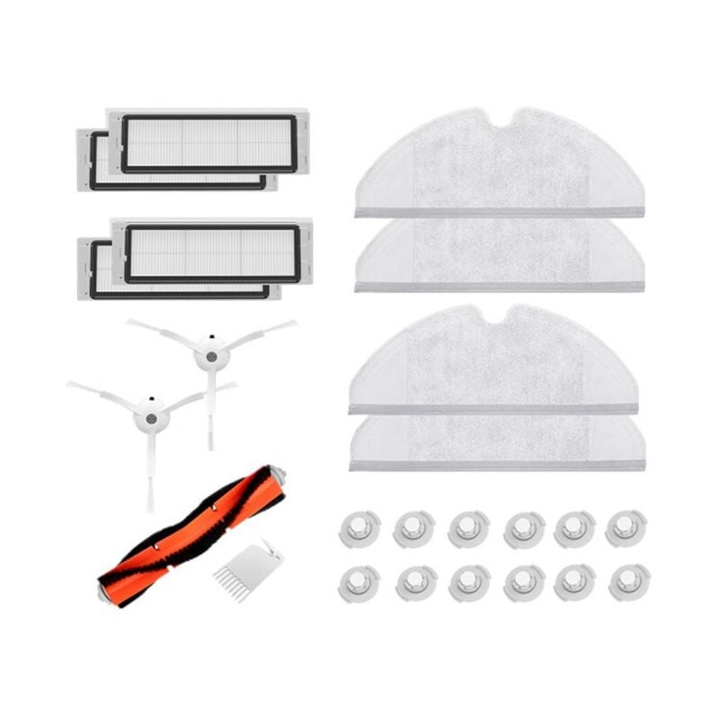 Brosse Principale de Brosse LatéRale de Filtre hepa pour Aspirateur Robot Xiaomi 1S mi 2 Accessoires de PièCes D'Aspirateur Roborock S50 S51 S5