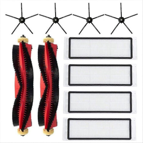 Brosse principale de rechange + consommables pour filtre HEPA pour Roborock S6 Maxv/S5 Max/S6/S5/S6 Pure/S60/S65