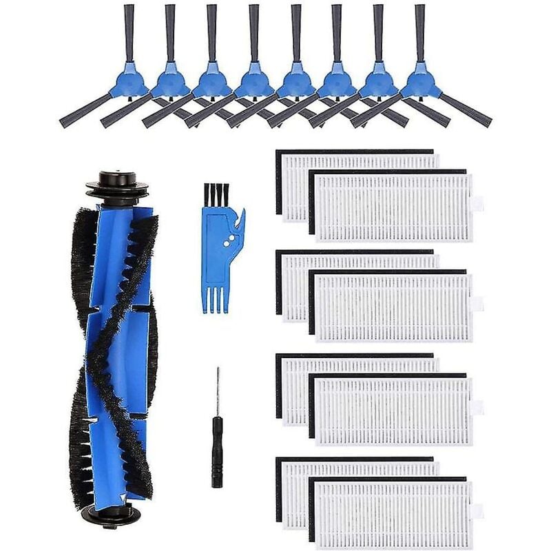 Fei Yu - Brosse principale et filtre de brosse latérale pour aspirateur robot Robovac 11s 15c 30c 35c