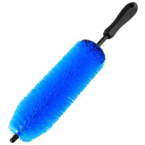 Brosse Professionnelle à Jantes Longues pour Un Nettoyage en Profondeur, 44 cm Bleue, nettoyant Doux pour Jantes