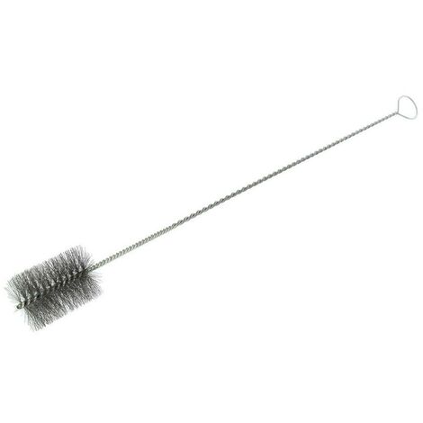 Brosse ronde acier manche torsadé 75 x 1000 mm