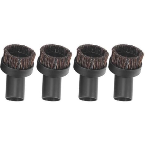 Brosse ronde en crin de cheval pour aspirateur, outil de nettoyage des coins - Rail, diamètre intérieur 32 mm, accessoire pour aspirateur