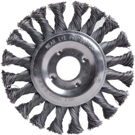 Brosse ronde fil acier 180x0,5mm nouée FORTIS