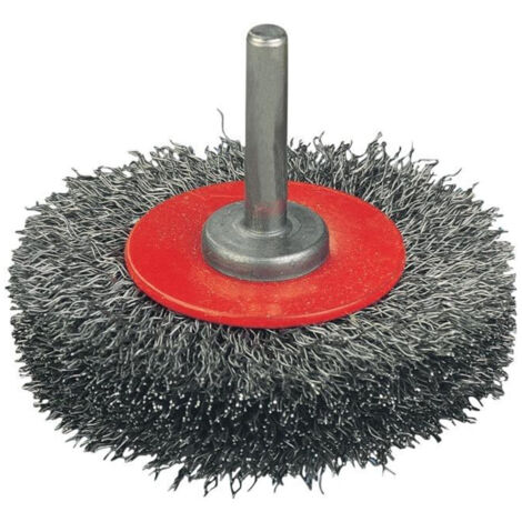 Brosse ronde fil acier 40mm ondulé FORTIS