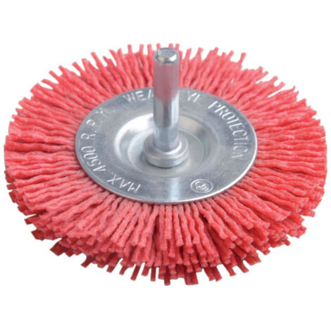 Brosse ronde, Nylon 75mm Korn 80 FORTIS