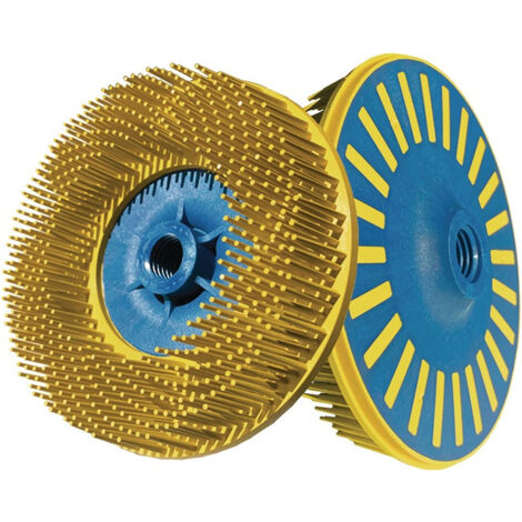 Brosse ronde soleil D.115mm M14 épaisseur fil 1,25mm Ku.K.80 12000min 5 TYROLIT