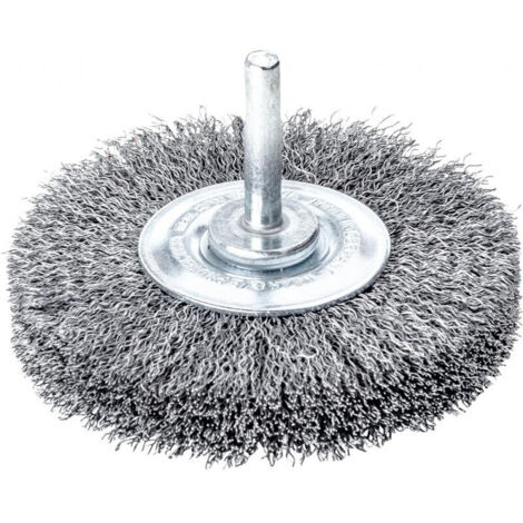Brosse ronde sur tige fil d'acier 40x02mm