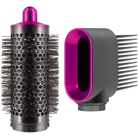 Brosse ronde volumisante + embout air comprimé pour Dyson Airwrap Styler HS01 HS05