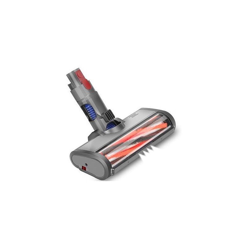 Aiperq - Brosse Rotative Motorisée Électrique Turbo avec Lumière Led Compatible pour Dyson V7 V8 V10 v 11 V15 Dégagement Rapide avec Rouleau Souple