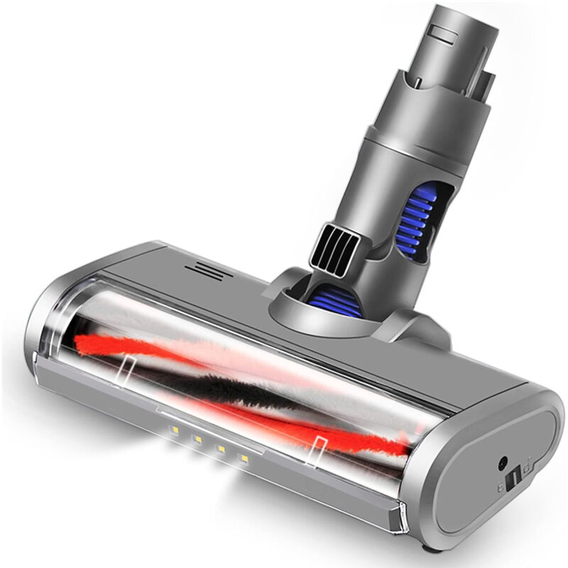 Brosse Rotative Motorisée Électrique Turbo Compatible pour Dyson V6 DC58 DC59 DC61 DC62 Dégagement Rapide avec Rouleau à Poils pour Tapis Sol Dur
