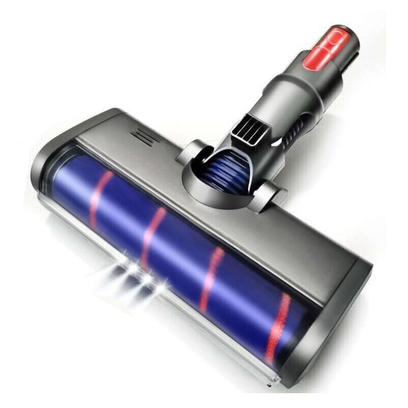 XVX - Brosse Rotative Motorisée Électrique Turbo compatible pour V7 V8 V10 V11 Rouleau Souple pour Parquet Carrelage et Lumière Led Automatique