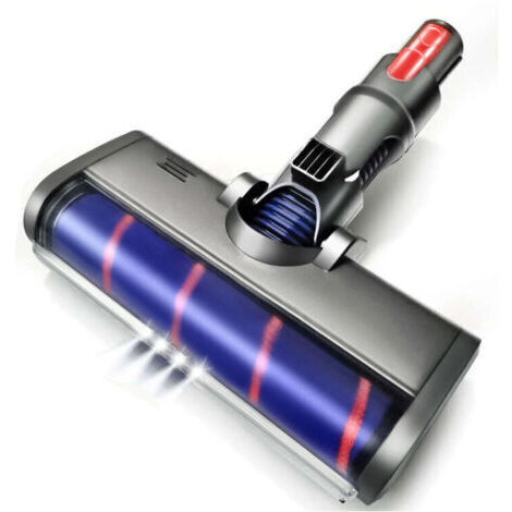 Brosse Rotative Motorisée Électrique Turbo compatible pour V7 V8 V10 V11 Rouleau Souple pour Parquet Carrelage et Lumière Led Automatique