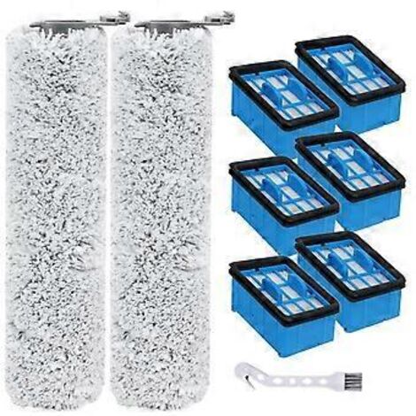 Brosse, rouleau et filtre de rechange compatibles avec les modèles Bissell 3882, 3883, 3967F et 3970F CrossWave OmniForce.