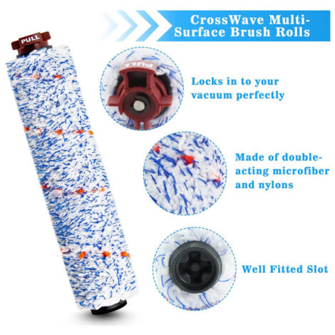 Brosse rouleau multifonction + pièces rechange filtre pour robot aspirateur Bissel CrossWave 1866 1868 1785 2306