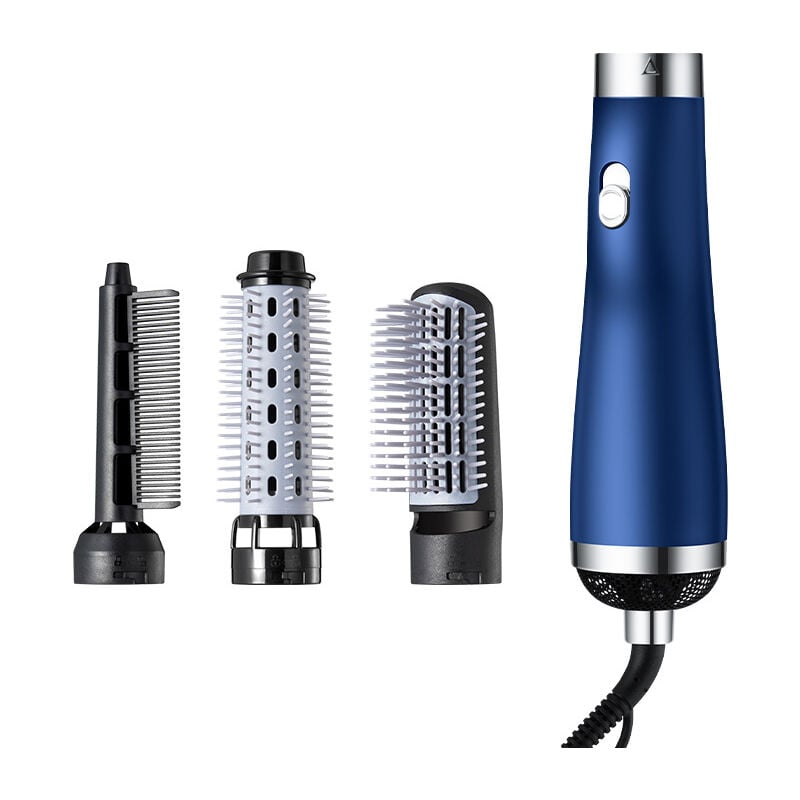 Fei Yu - Brosse sèche-cheveux multifonctionnelle peigne sèche-cheveux rotation réglable à trois vitesses bleu