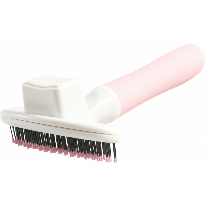 Brosse SLICKER doux rétractable taille S pour chat