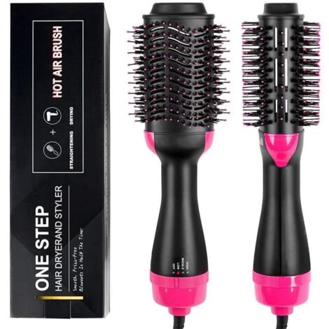 Brosse Soufflante 3 En 1 Brosse Chauffante Multifonctionnels Ionique N eacutegatif Brosse Cheveux Brosse Air Chaud Brosse Lissante