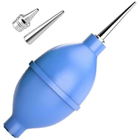 Brosse soufflante manuelle, sèche-cheveux, outil de nettoyage bleu