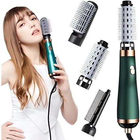 Brosse Soufflante Modèle - 750w - 3 en 1 - Lisser, Sécher, Boucler et Styler les Cheveux