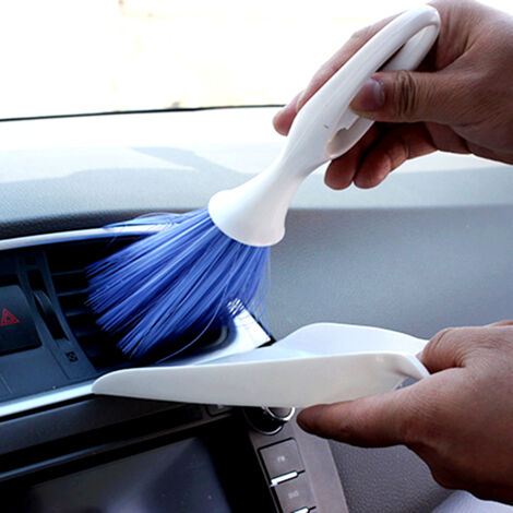 Brosse Souple de Nettoyage pour Bouches d'Aération de Voiture, Multifonction et Portable