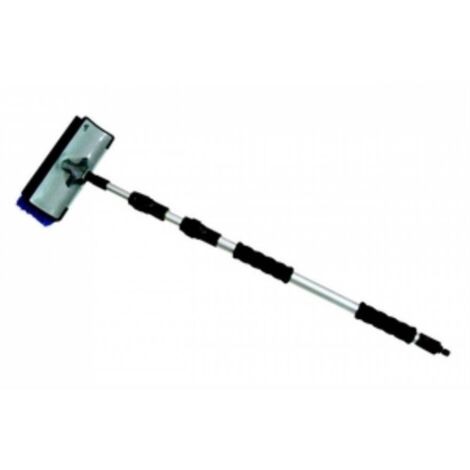 BROSSE TÉLESCOPIQUE K2 2m AVEC RACLETTE À EAU SUPPLÉMENTAIRE