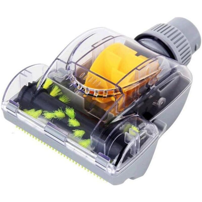 Brosse turbo pour aspirateur à air comprimé de 1-1/4 po 32 mm pour meubles pour animaux de compagnie, tête pivotante