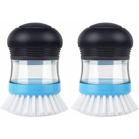 Brosse Vaisselle avec réservoir de Savon Liquide. Lot de 2.