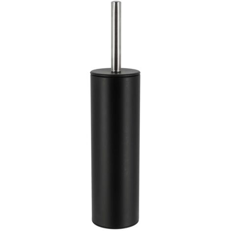 Brosse wc  acier inoxidable - noir - Tendance
