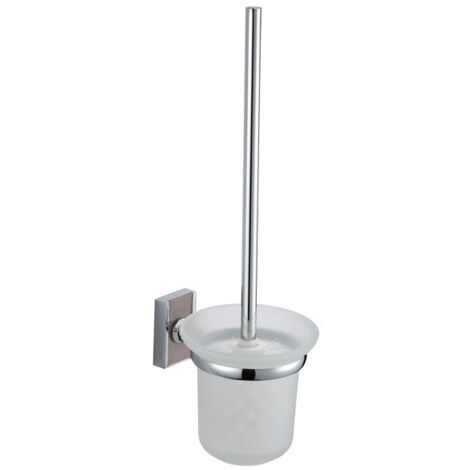 Brosse wc avec support à  fixer Zinc Chromé ALBA MSV