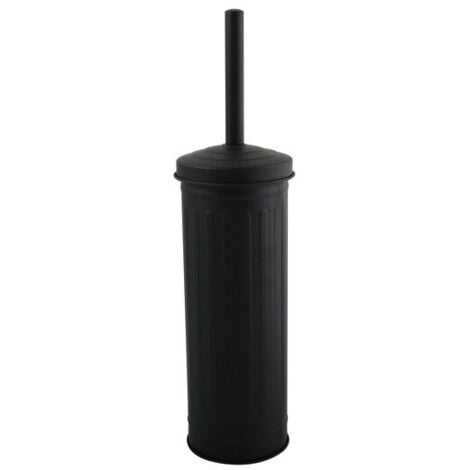 Brosse Wc avec support Acier HABANA Noir MSV
