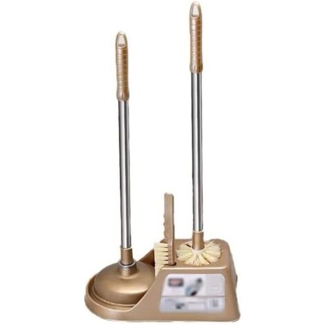 Brosse WC avec support, Brosse WC et support, Ensemble brosse WC et support, Ventouse WC et brosse WC combinés-AquaForge