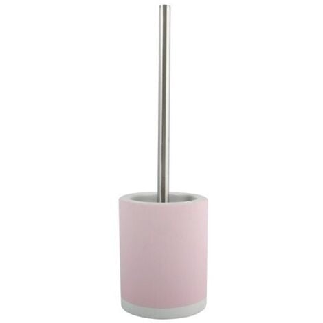 MSV Brosse Wc avec support Céramique CAGLIARI Rose Pastel - Rose