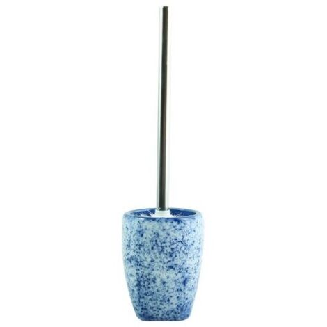 Brosse wc avec support Céramique CARRARE Bleu MSV