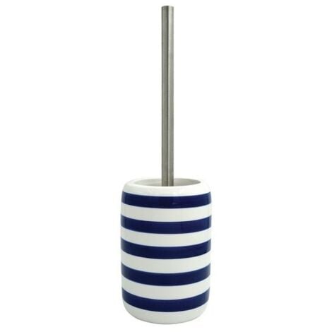 Brosse wc avec support Céramique SEAUVILLE Bleu MSV & Blanc MSV