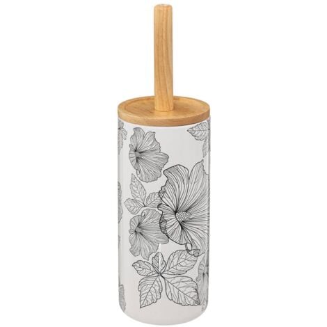 5FIVE SIMPLY SMART Brosse wc blackflora noir et blanc - 5five