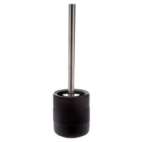 brosse wc avec support Porcelaine KYOTO Noir Spirella