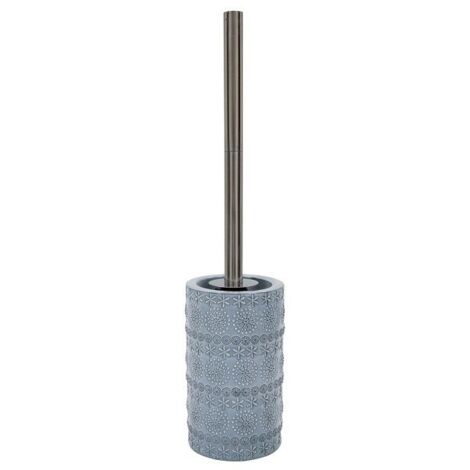Brosse Wc avec support Porcelaine RELIEF Gris Spirella