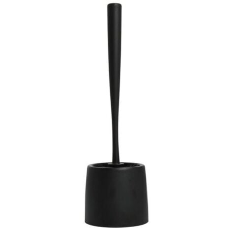 Brosse wc avec support RICK Noir Spirella