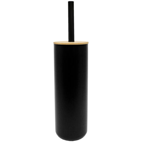 Brosse WC bambou Noir 9x37 cm