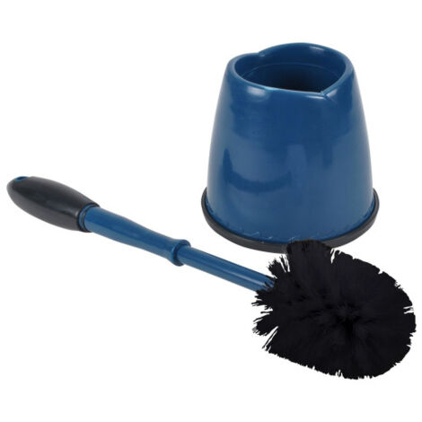Brosse WC "Bicolore" Anthracite & Bleu Paon