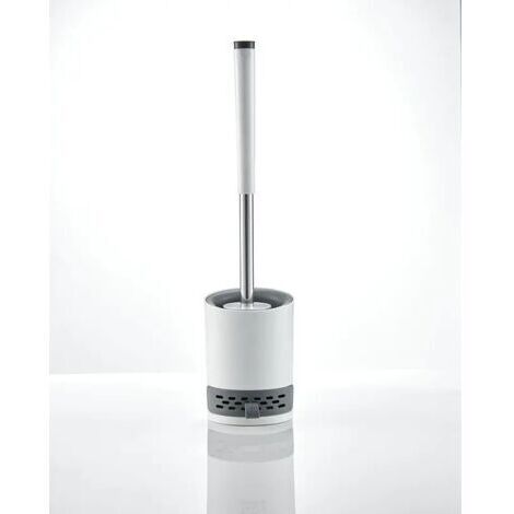 Brosse WC Brosse de Toilette en Silicone Antibactérienne Balayette WC Balai Brosse Ensemble avec Support Suspendu Pincette Cachée Boue de Diatomées Crochet Adhésif Manche de Abattant WC pour Maison