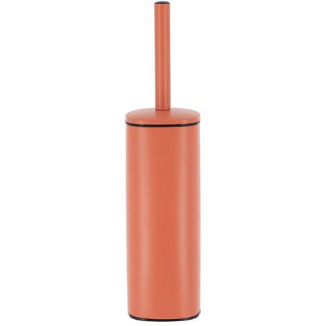 Brosse wc carree metal - terre de sienne - Tendance