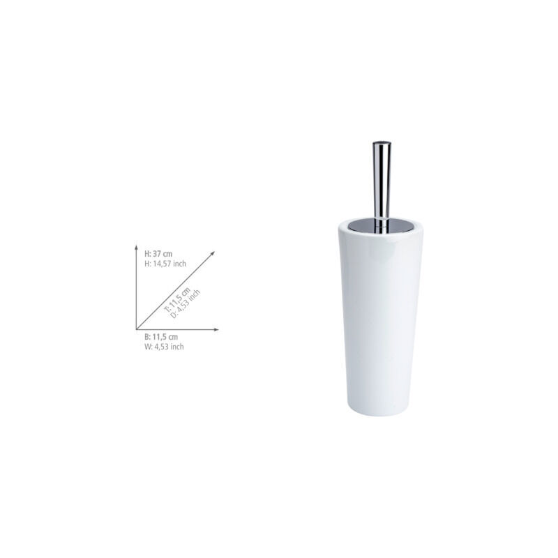 Salle de Bain Toilette Brosse /& Support discret en céramique Set salle de bain-Blanc